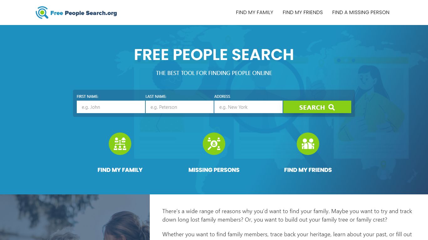 Free People Search.org - The Best Tool for Finding People Online